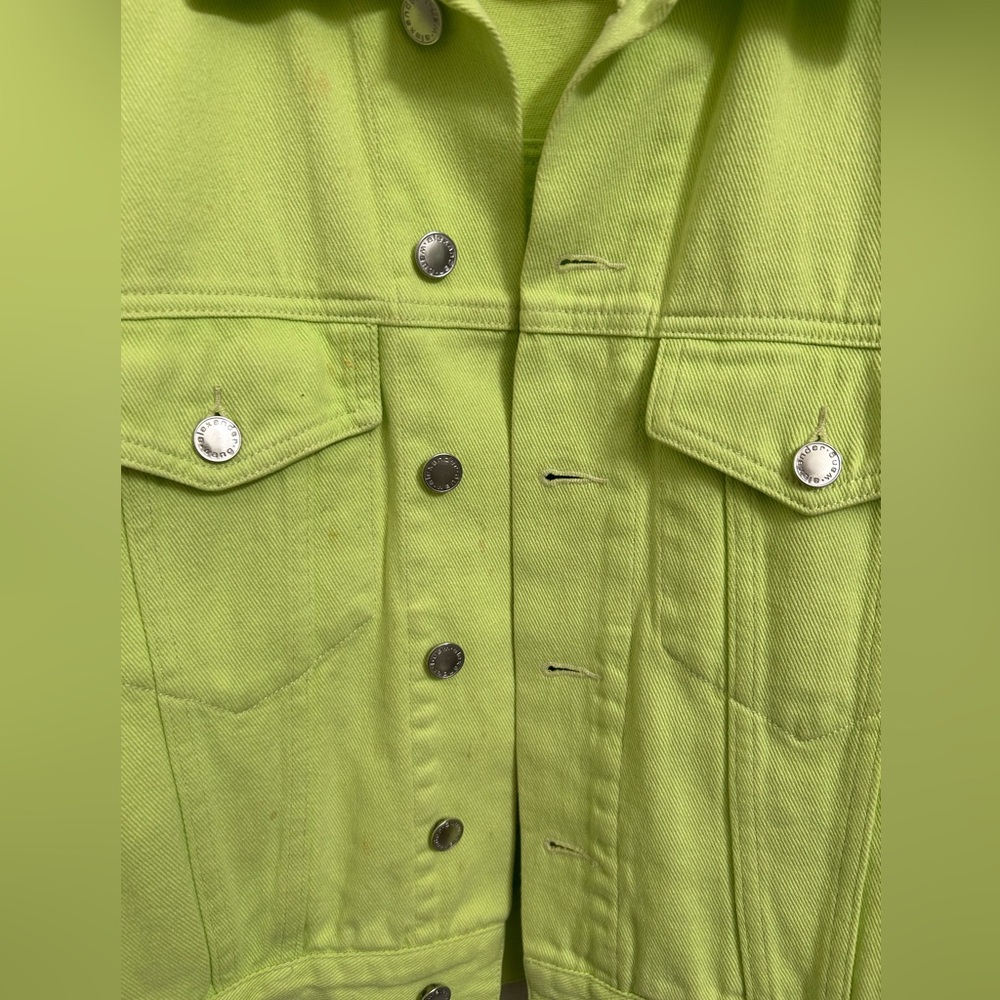 Alexander Wang Yellow Denim Game Jacket size small - Picture 10 of 11